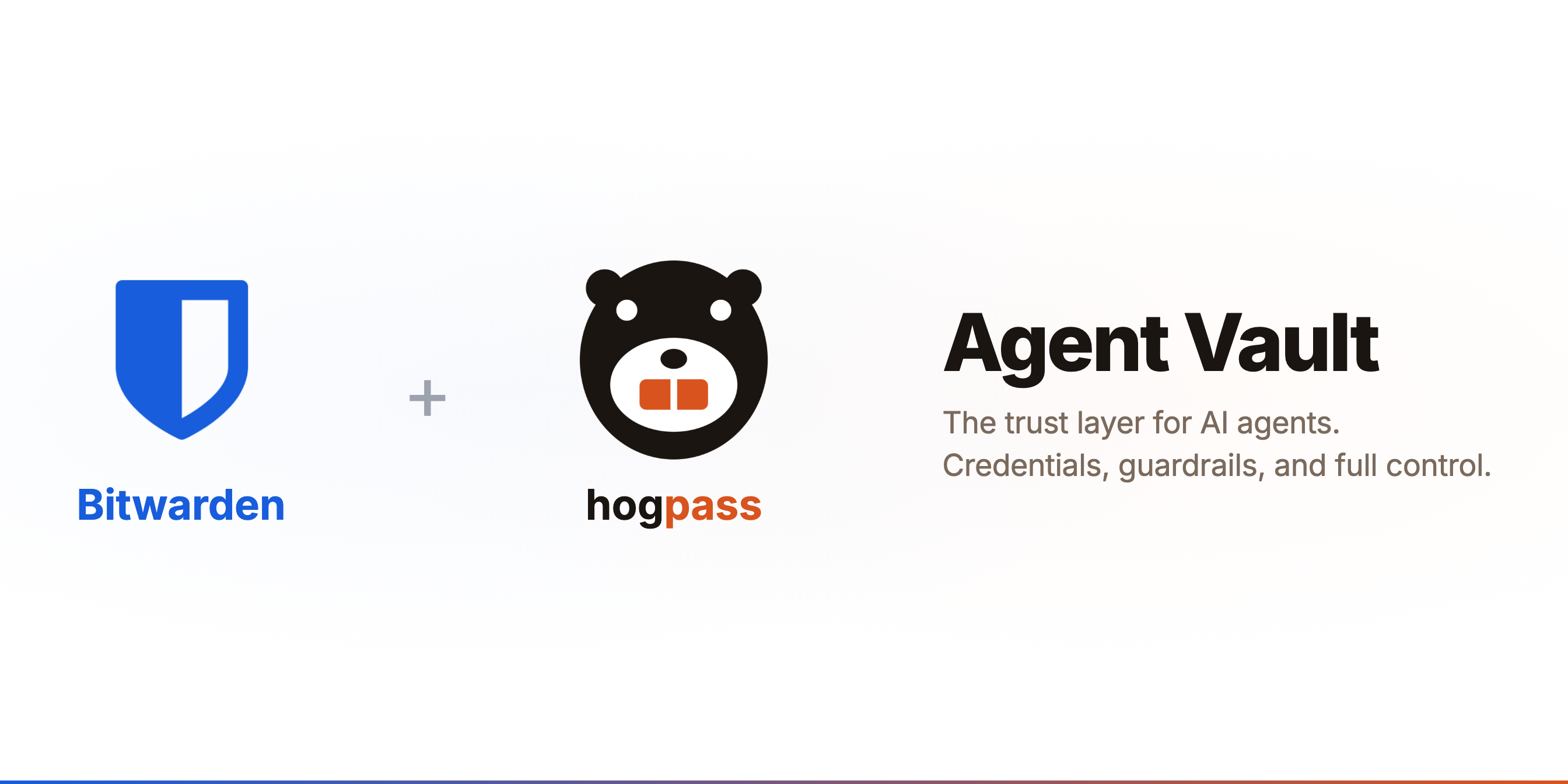 Bitwarden Integrates with Hogpass Agent Vault